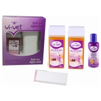 Vi-Vet 1+1 Boncuk Ağda Makinesi + 2xKartuş + Temizleme Yağı + Ağda Bezi