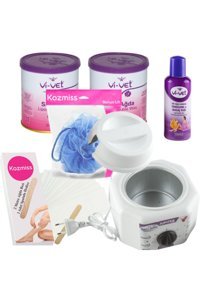 Depiroll Depiroll 1+1 Boncuk Ağda Makinesi + 2xSir Ağda + Spatula + Ağda Bandı + Temizleme Yağı