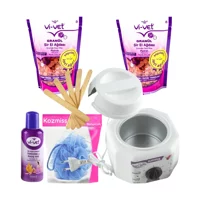 Depiroll Jüpiter 1+1 Boncuk Ağda Makinesi + 2xPudralı Boncuk Ağda + Spatula + Temizleme Yağı + Lif