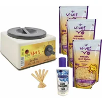 Dprmax 1+1 Boncuk Ağda Makinesi + 3xNaturel Boncuk Ağda + Spatula + Temizleme Yağı