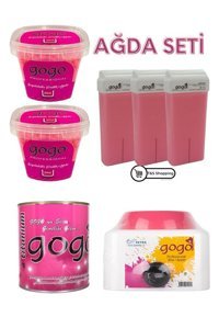 Gogo 2+1 Konserve Ağda Makinesi + 2x250 gr Boncuk Ağda + 800 ml Konserve Sir Ağda + 3xRollon