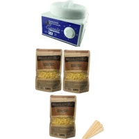 Epilady Ege Sir 1+1 Boncuk Ağda Makinesi + 3xNaturel Boncuk Ağda + Spatula