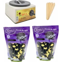 Sesu Dprmax 1+1 Boncuk Ağda Makinesi + 2xKömürlü Boncuk Ağda + Spatula