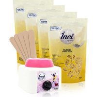 İnci 1+1 Boncuk Ağda Makinesi + 4xKlasik Boncuk Ağda + Spatula