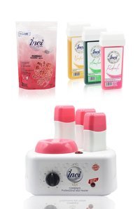 İnci Ağda 3+1 Kombine Ağda Makinesi + İnci Ağda Pudralı 200G Ve İnci Kartuş Ağda Pudralı + İnci Kartuş Ağda Azulen 100G + Tüy Azaltıcı Sprey