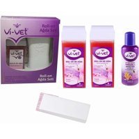 Vi-Vet 1+1 Roll-On Ağda Makinesi + 2xPudralı Kartuş Ağda + Ağda Bezi + Temizleme Yağı