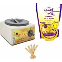 Dprmax 1+1 Boncuk Ağda Makinesi + Naturel Boncuk Ağda + Spatula