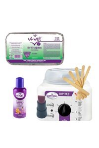 Depiroll Depiroll 1+1 Kazanlı Ağda Makinesi + El Ağdası + Spatula + Temizleme Yağı