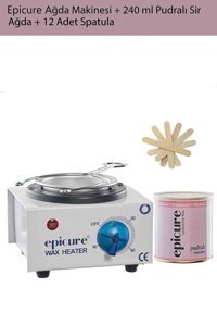 Epicure 1+1 Kazanlı Ağda Makinesi + El Ağda + Spatula