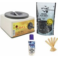Dprmax 1+1 Boncuk Ağda Makinesi + Siyah Boncuk Ağda + Spatula + Temizleme Yağı