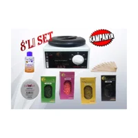 Ege Sir Profesyonel 1+1 Boncuk Ağda Makinesi + 4xBoncuk Ağda + Spatula + Temizleme Yağı + Ağda Bezi