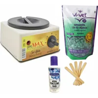 Dprmax 1+1 Boncuk Ağda Makinesi + Azulen Boncuk Ağda + Spatula + Temizleme Yağı