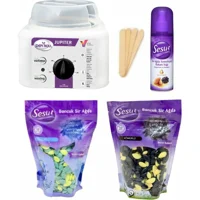 Sesu Depiroll 1+1 Boncuk Ağda Makinesi + 2xBoncuk Ağda + Spatula + Temizleme Yağı
