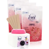 İnci 1+1 Boncuk Ağda Makinesi + 3xPudralı Boncuk Ağda + Spatula + Beyazlatma Kremi