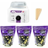 Sesu Depiroll 1+1 Boncuk Ağda Makinesi + 3xKömürlü Boncuk Ağda + Spatula