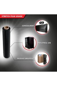 Electron Ambalaj Renkli Bıçaklı 20000 cm Palet Streç Film 6 Adet