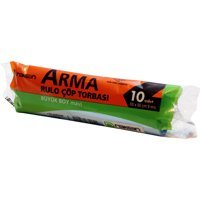 Arma Büyük Boy 65x80 cm Çöp Poşeti 10 Adet Siyah