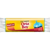 Koroplast Orta Boy 55x60 cm Çöp Poşeti 20 Adet Mavi