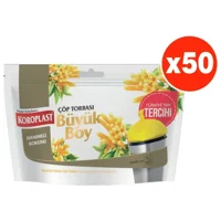Koroplast Hanımeli Kokulu Büyük Boy 65x80 cm Çöp Poşeti 10x50 Adet Sarı