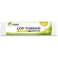Atiplast Standart Battal Boy 75x90 cm Çöp Poşeti 10 Adet Siyah
