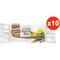 Koroplast Mandarin Kokulu Küçük Boy 40x45 cm Çöp Poşeti 30x10 Adet Sarı