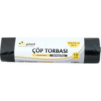 Atiplast Endüstriyel Hantal Boy 100x150 cm Çöp Poşeti 10 Adet Siyah