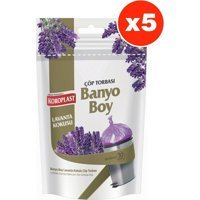 Koroplast Lavanta Kokulu Banyo Boy 32x42 cm Çöp Poşeti 30x5 Adet Mor