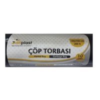Atiplast Endüstriyel Hantal Boy 100x150 cm Çöp Poşeti Siyah