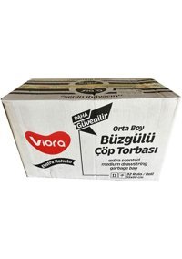Viora Limon Kokulu Büzgülü Orta Boy 55x60 cm Çöp Poşeti 32x15 Adet Sarı