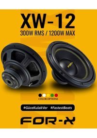 Forx Xw-12R 1200 W Mini Subwoofer Siyah 2 Adet