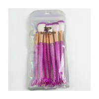 Royal Paris 10'lu Allık Eyeliner Far Makyaj Fırça Seti