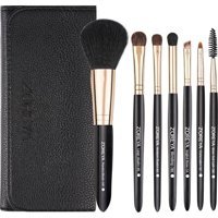Zoreya 7'li Allık Eyeliner Far Makyaj Fırça Seti Siyah