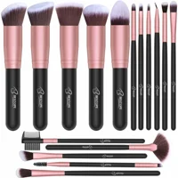 Bestope Premium Çift Taraflı 16'lı Allık Eyeliner Far Makyaj Fırça Seti