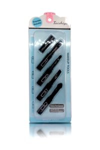 Taishiya Matruşka Kapaklı 4'lü Eyeliner Far Makyaj Fırça Seti