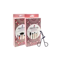 Nascita Pro 5'li Eyeliner Far Makyaj Fırça Seti + 5'li Temel Makyaj Fırça Seti + Kirpik Kıvırma Makinası