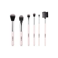 Zoreya 6'lı Allık Eyeliner Far Makyaj Fırça Seti Beyaz