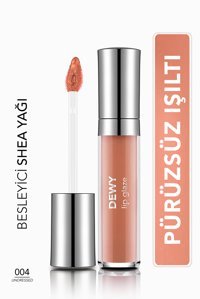 Flormar Dewy Lip Glaze 004 Undressed Nemlendiricili Dudak Parlatıcısı Pembe