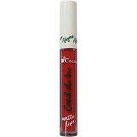 Cecile Vegan Matte 08 Nemlendiricili Dudak Parlatıcısı Koyu Kırmızı