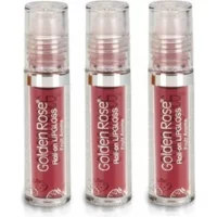 Golden Rose Nemlendiricili Işıltılı Dudak Parlatıcısı Kırmızı 3 Adet