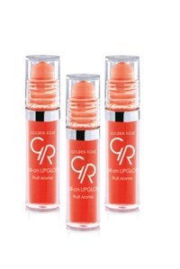 Golden Rose Nemlendiricili Işıltılı Dudak Parlatıcısı Turuncu 3 Adet