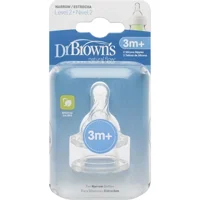 Dr.Browns Natural Floor Silikon 0 Ay+ Geniş Ağızlı Biberon Emziği