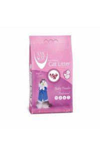 Van Cat Bebek Pudrası Kokulu Topaklanan İnce Taneli Bentonit Kedi Kumu 10 lt