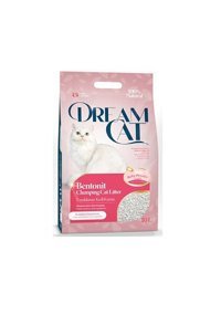 Dream Cat Bebek Pudrası Kokulu Topaklanan Kalın Taneli Bentonit Kedi Kumu 10 lt