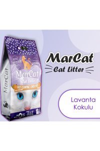 Mar Cat Lavanta Kokulu Topaklanan İnce Taneli Bentonit Kedi Kumu 10 lt