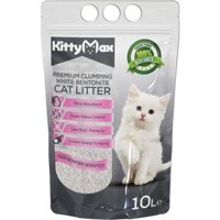 Kitty Max Bebek Pudrası Kokulu Topaklanan İnce Taneli Bentonit Kedi Kumu 10 lt