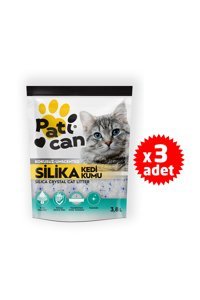 Pati Can Kokusuz Topaklanan Kalın Taneli Kristal Kedi Kumu 3x3.8 lt