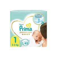Prima Premium Care Yenidoğan Göbek Oyuntulu Cırtlı Bebek Bezi 43 Adet
