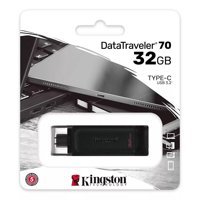 Kingston DataTraveler 70 USB 3.2 Type C 32 GB Flash Bellek Siyah
