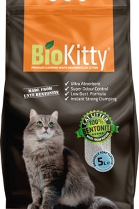 Biokitty Marsilya Sabunu Kokulu Topaklanan İnce Taneli Bentonit Kedi Kumu 5 lt
