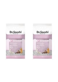 Dr. Sacchi Bebek Pudrası Kokulu Topaklanan İnce Taneli Bentonit Kedi Kumu 2x10 lt